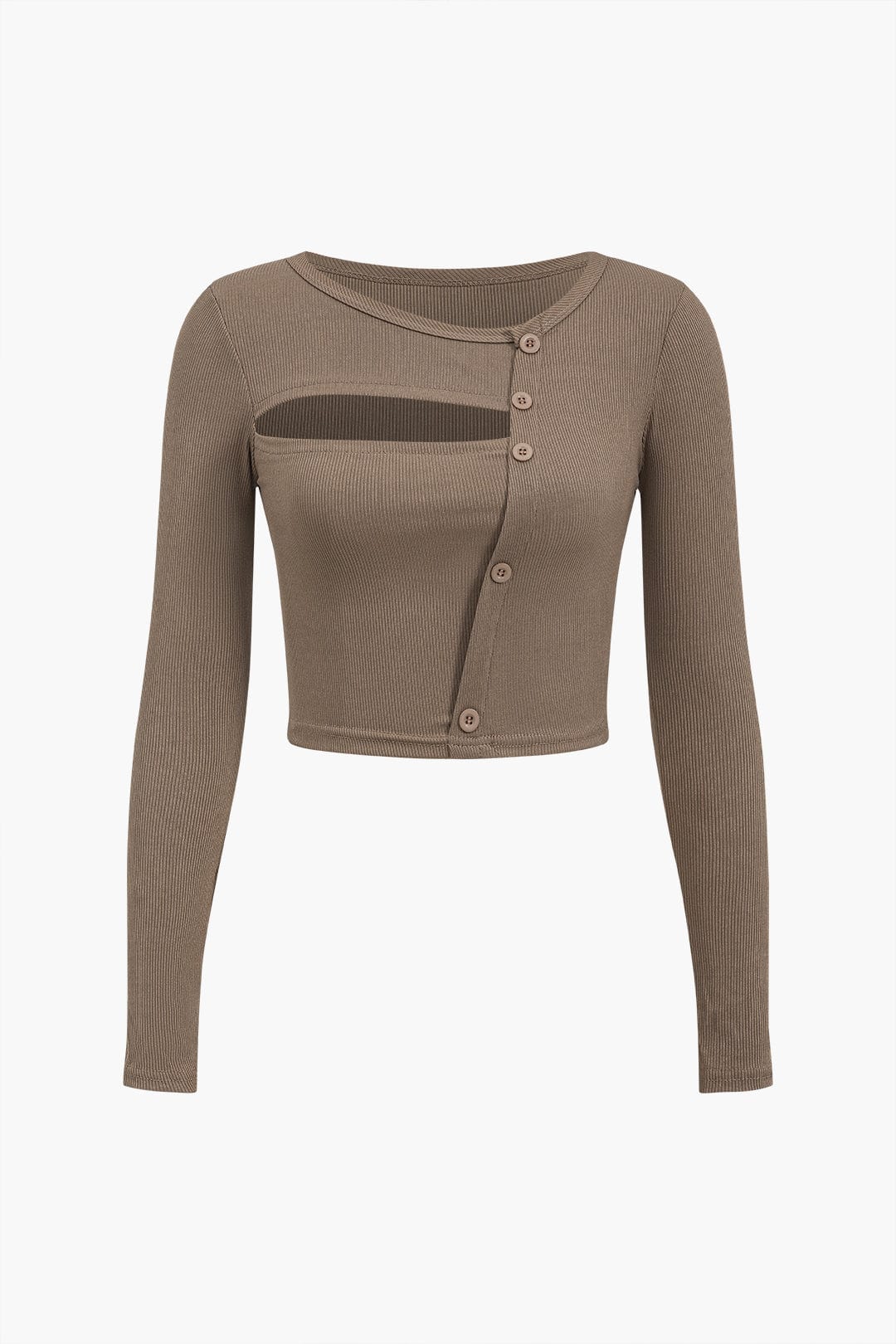 Amira | Elegantes Langarm-Top für Damen mit Cut-Out