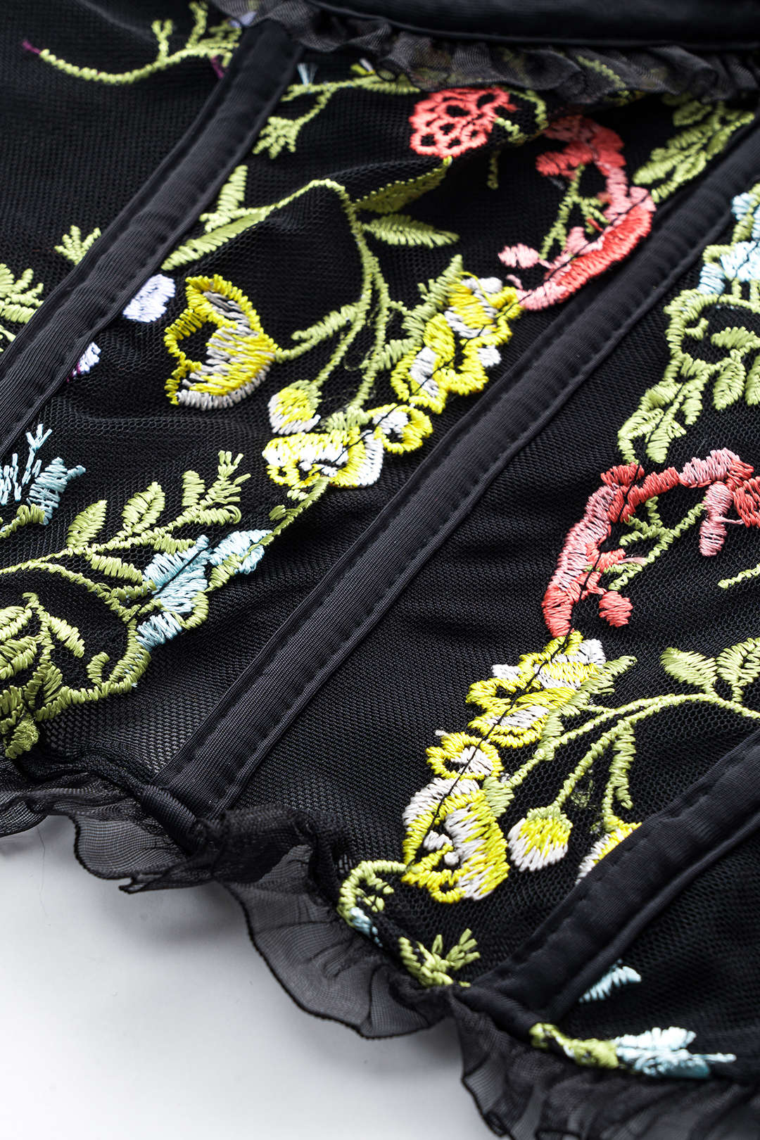 Amy | Romantisches Korsett Top für Damen mit Rüschen