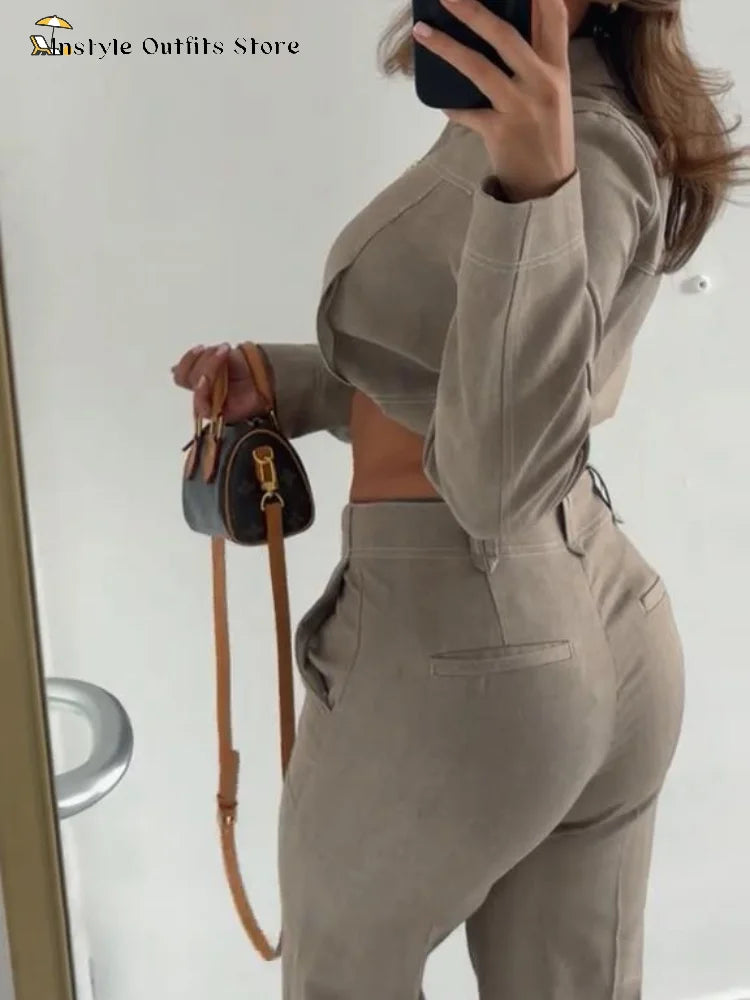 Clara | Elegantes Leinen Set für Damen Herbst 1