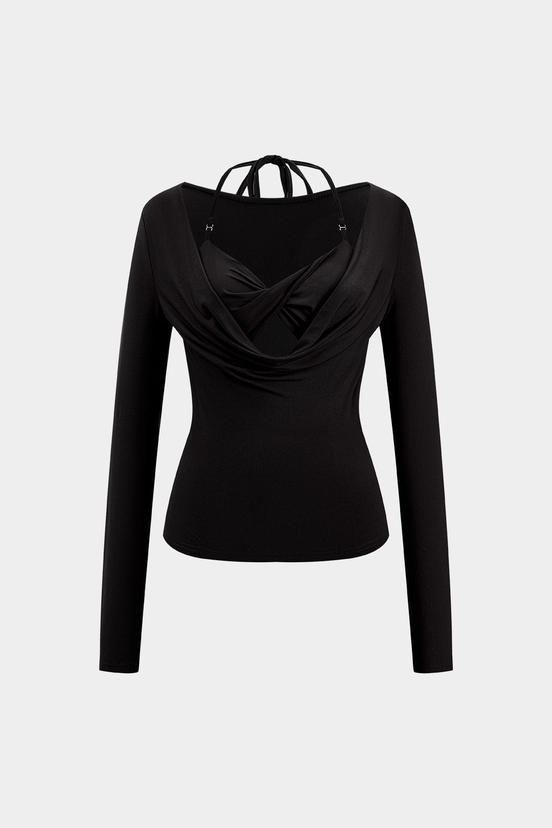 Dakota | Elegantes Langarm-Top für Damen mit Bralette