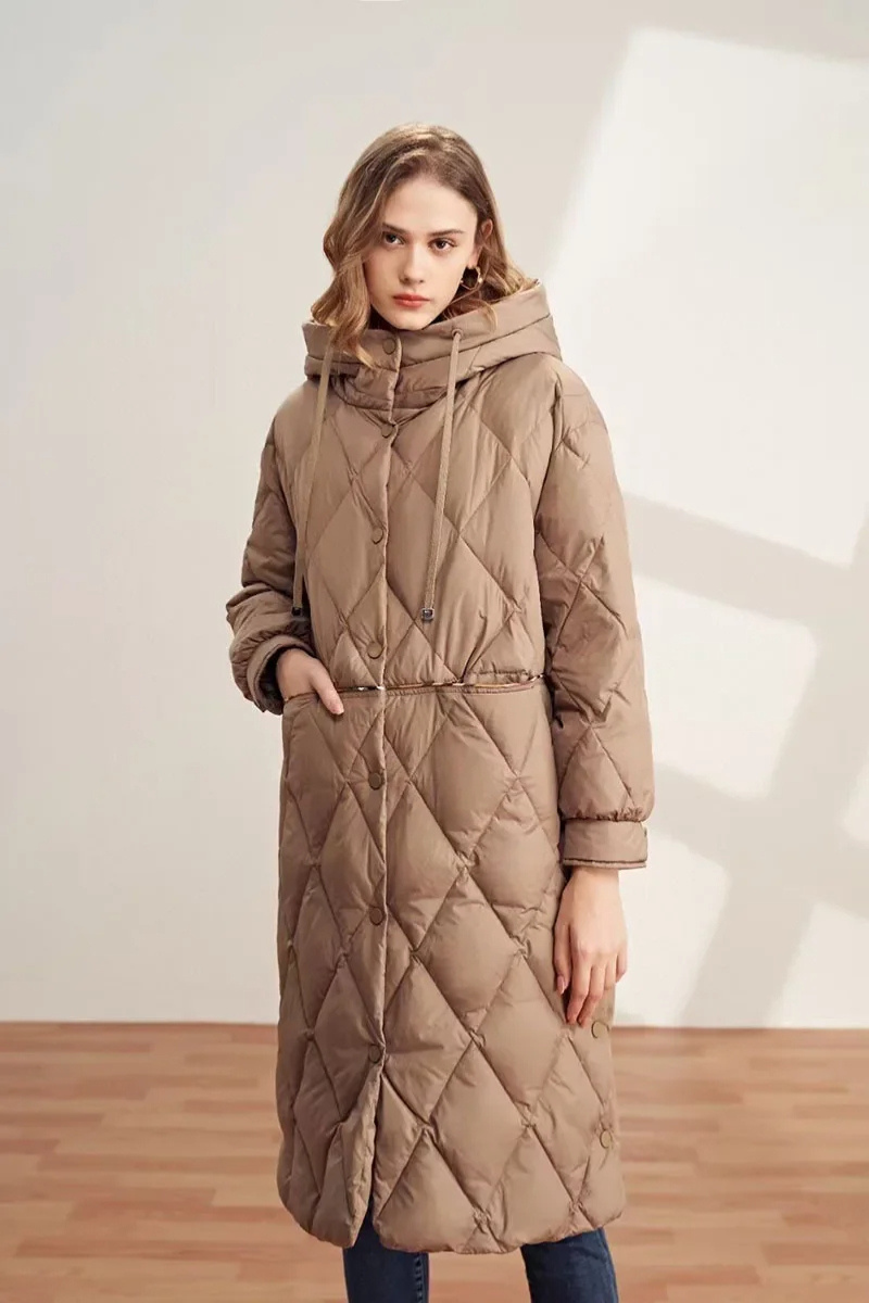 Emmie | Eleganter Wintermantel für Damen lang