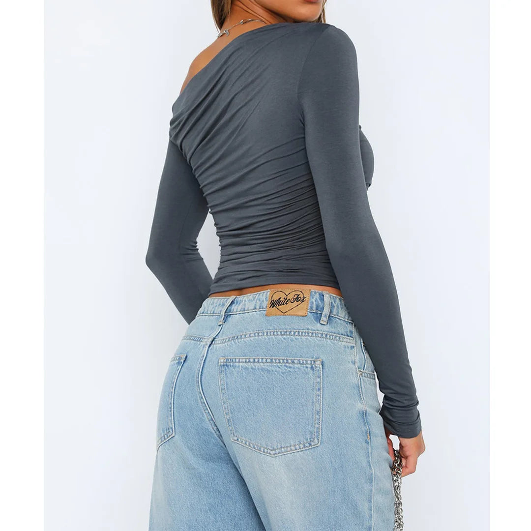 Käthe | Elegantes Twisted Long Sleeve Top für Damen