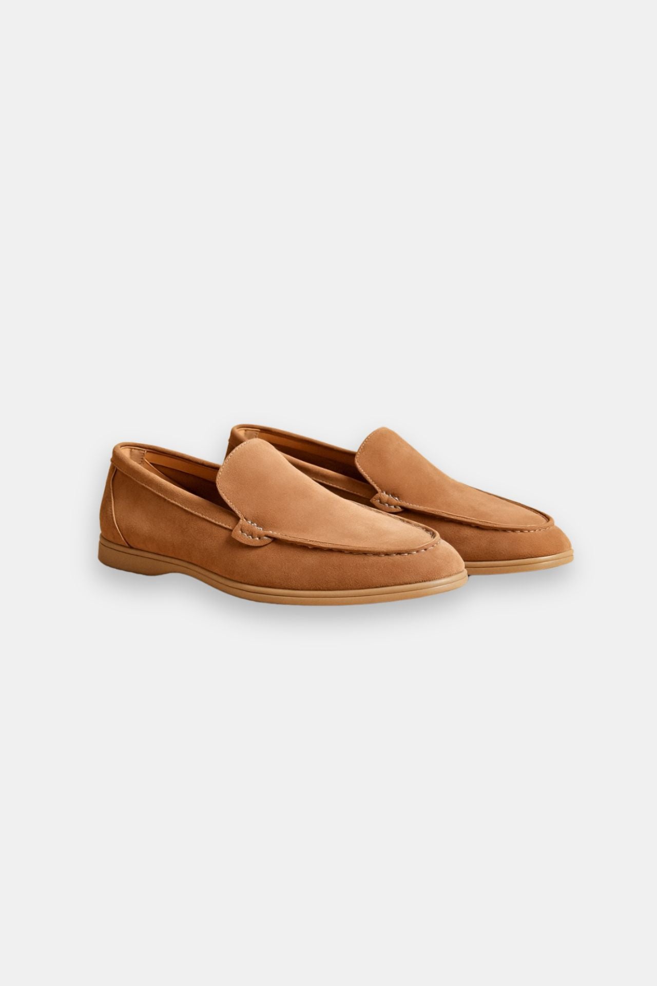 Leon | Elegante Wildleder Loafer für Herren Braun