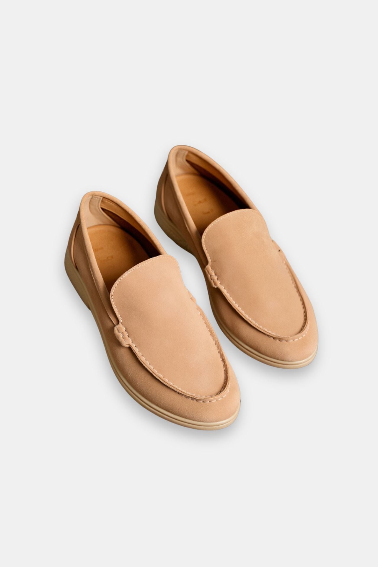 Leon | Elegante Wildleder Loafer für Herren Braun