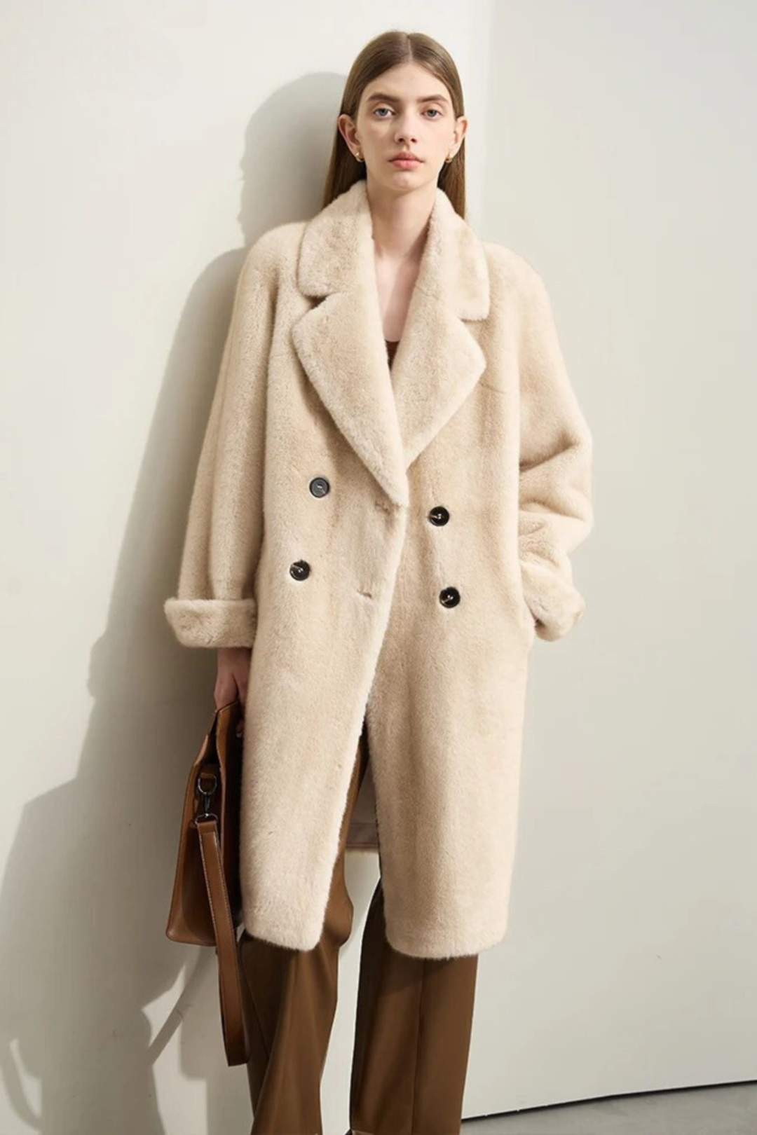 Tanja | Eleganter Wollmantel für Damen Winter lang