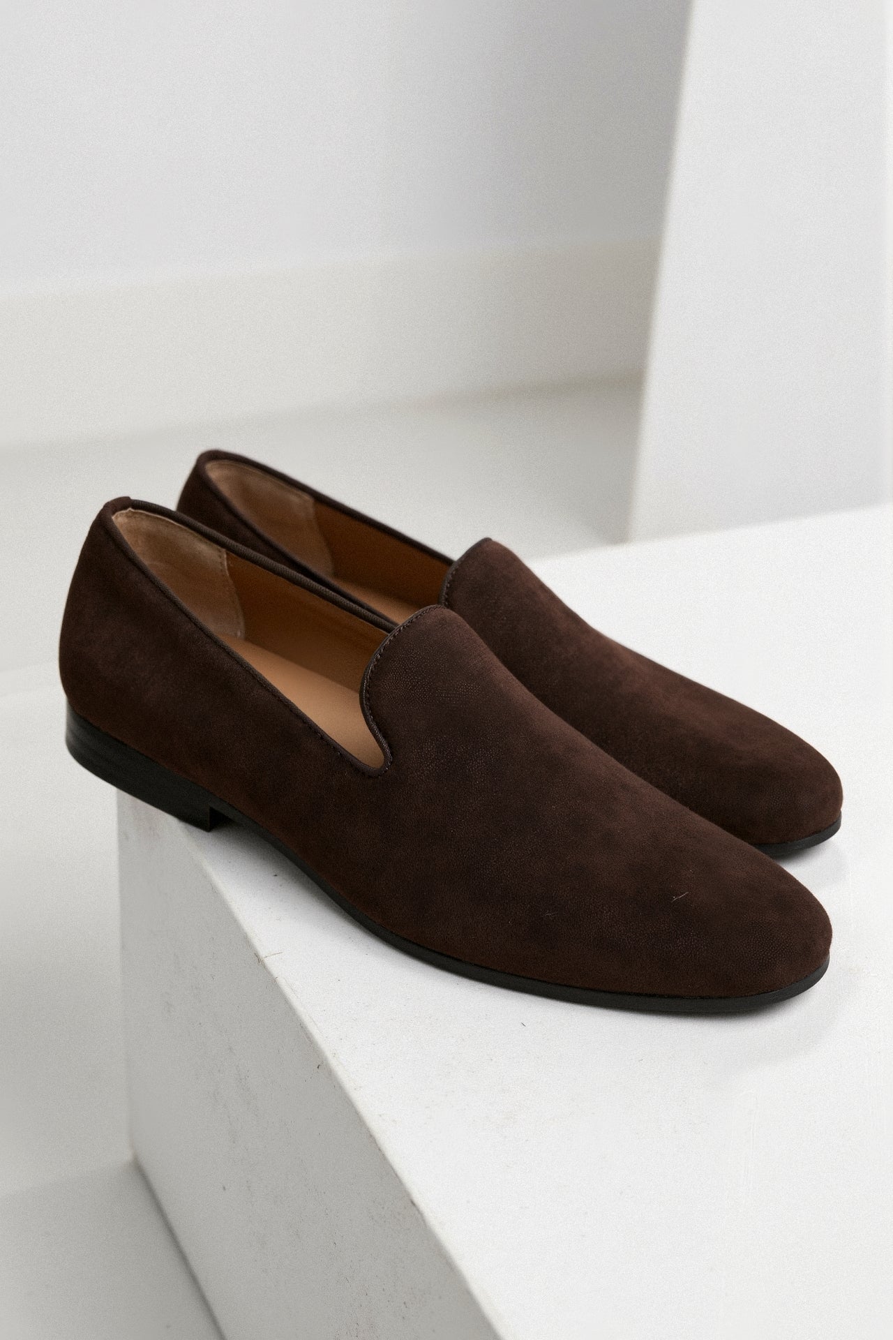Matteo | Elegante Wildleder Loafer für Herren Braun