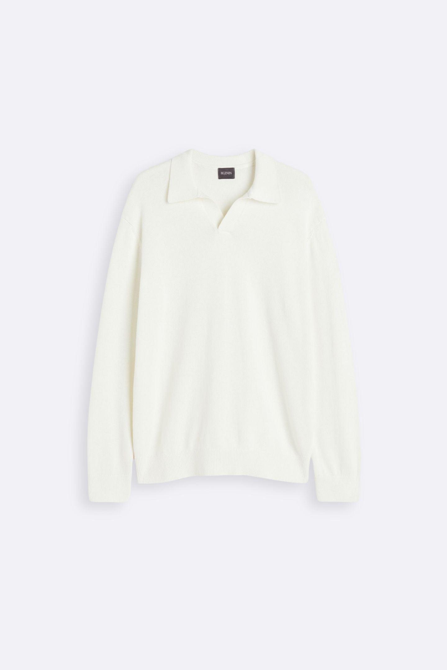 Matteo | Eleganter Pullover für Herren mit offenem Kragen