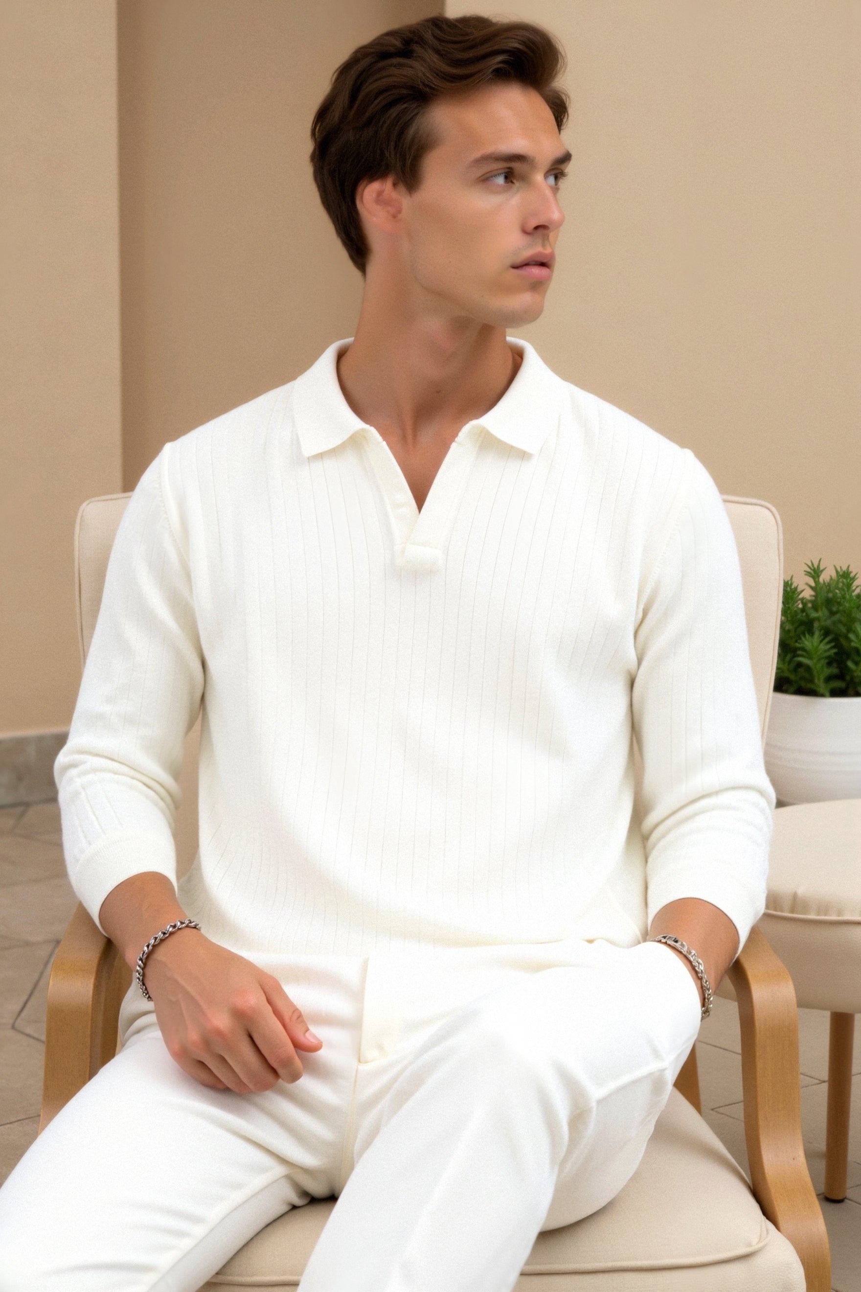 Matteo | Elegantes Strick-Poloshirt für Herren Sommer