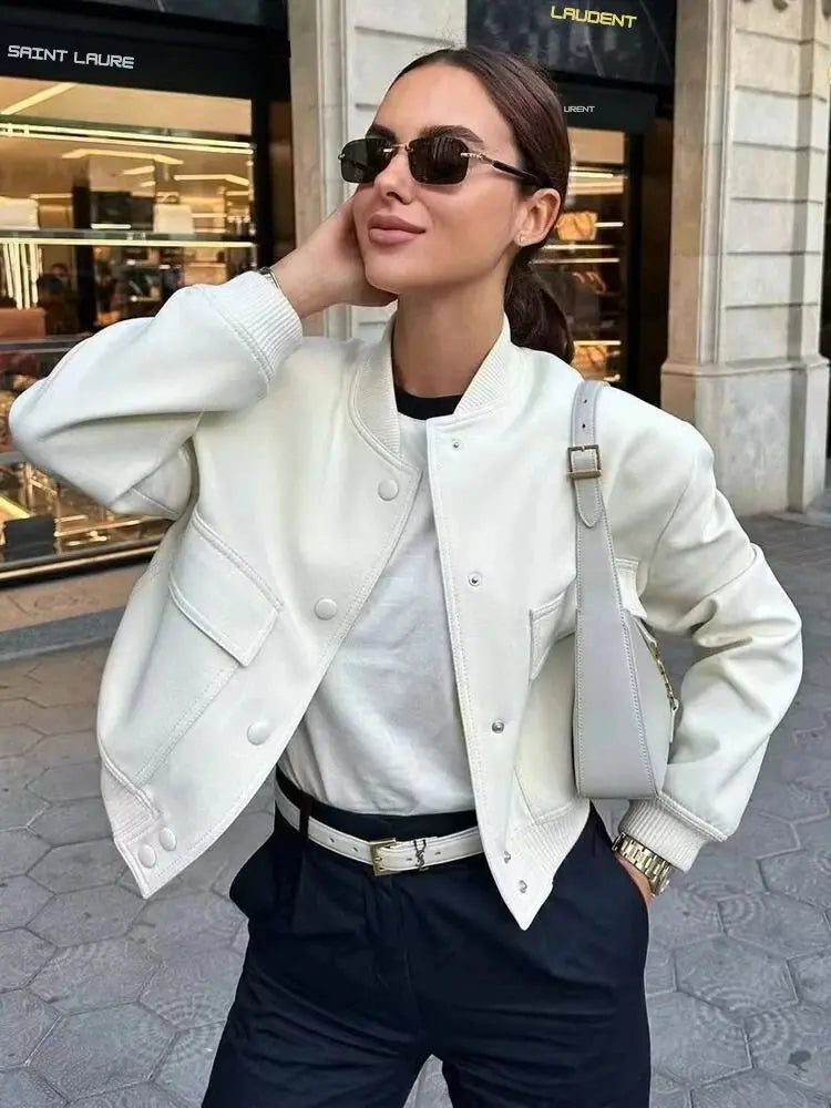 Megan | Modische Bomberjacke für Damen Vintage Style